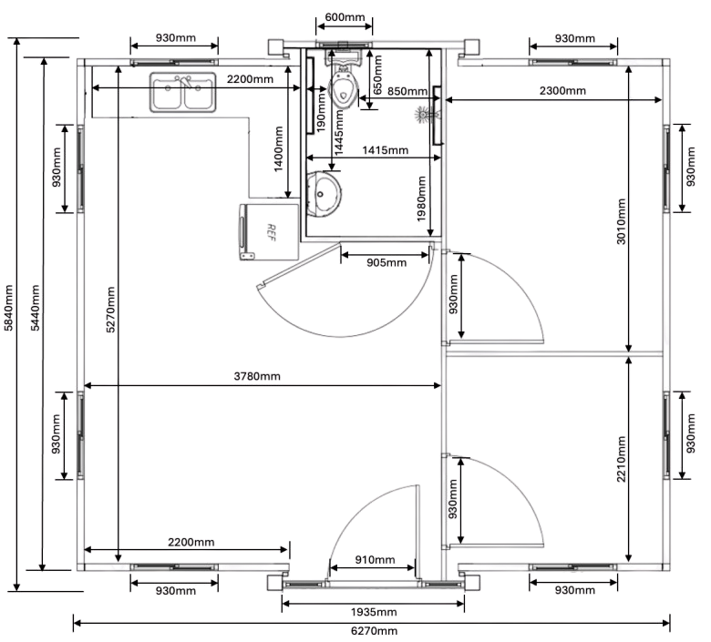 The Access floorplan