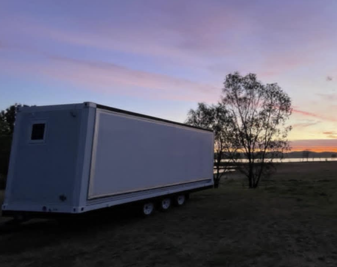 An Instant Granny Flats unit on one of our custom built registerable trailers