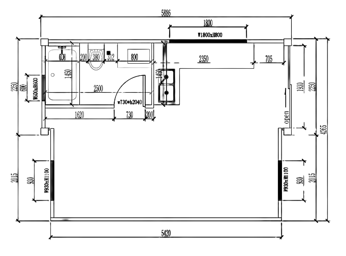 The Mini Luxe floorplan
